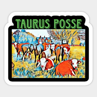 Taurus Posse Abstract - Front Sticker